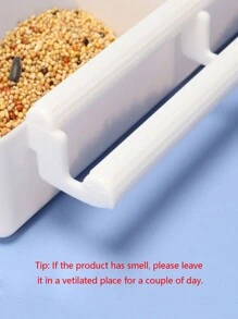 1個白色塑料鳥籠,適用於老虎、牡丹、玄鳳鸚鵡、麻雀等鳥類,配有懸掛支架、食物碗和餵料槽 - 白色 - 查看 7