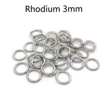 Anillo Abierto De Plata/oro/rodio/bronce, Accesorios De Anillo De Conexión De Joyería Diy, 20 G/paquete - Plateado - Ver 31