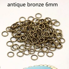 Anillo Abierto De Plata/oro/rodio/bronce, Accesorios De Anillo De Conexión De Joyería Diy, 20 G/paquete - Plateado - Ver 30