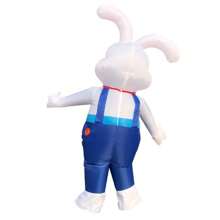 Bunny Inflatable Costumes Anime Mascot Easter Rabbit Fancy Halloween Christmas Cosplay Party Dress Suits For Adult - Blue and White - View 6