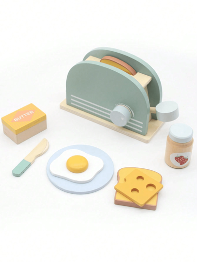 1pc Children's Early Education Wooden Play House Simulation Bread Machine Kitchen Toy, Simulates Making Breakfast Bread, Suitable As A Gift For Children Kitchen Toys, Wooden Kitchen Toys, Baby Toys, Wooden Toys Role Play,Kitchen Toys,Wooden Toys,Wooden Kitchen Toys,Wooden Kitchen Toys,Toys,Kitchen Toys