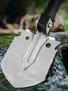 1pc Portable Lightweight Outdoor Mini Shovel Entrenching Tool For Camping, Hiking, Digging, Backpacking And Car Emergency - Multicolor - View 1