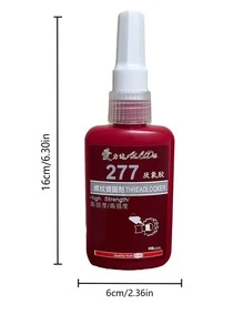 2入組loctite 222&277螢光檢測螺絲膠,防鬆螺紋鎖定,密封膠,紅色和紫色液體組合 - 紅色 - 查看 6