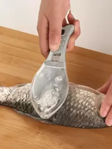 1 paquete Herramienta de escamado de pescado de mano, 1 pieza/2 piezas/3 piezas por paquete, quitador de piel de pescado con cubierta, apto para escamar pescado sin lastimar las manos, multicolor - Un tamaño Decoración de habitación Decoración del hogar Decoración de otoño Decoración de dormitorio