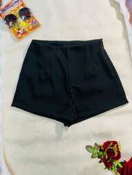 HONGDA VARIEDADES Short novo feminina com ziper na esquerda sem bolso Material de sega gelada e com pouco de Material  algodão.