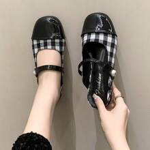 女士珍珠裝飾厚跟防滑開趾拖鞋,新春季系列 - 黑色 - 查看 3