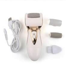 1入組防水修腳器,女性足部護理,可充電的電動足部清潔器、電子足部清潔器、用於龜裂後跟和厚皮膚的足部護理設備,金色足部護理工具 - 金色 - 查看 2