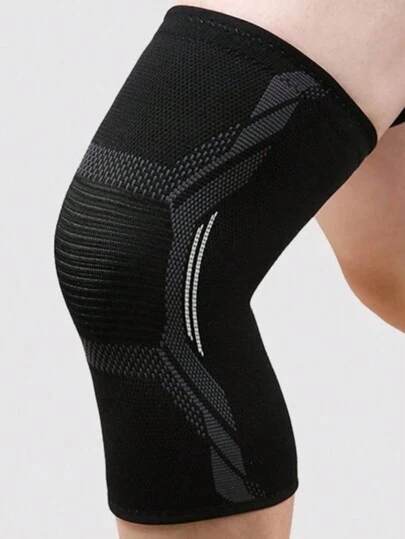 1 Pc Nylon Knee Brace Knee Support Sleeve Compression Knee Pad Wrap For Running, Basketball, Weightlifting, Gym, Workout, Sport For Men & Women Gym Accessories Knee Support