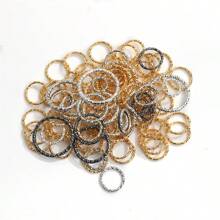 50-100pcs/Pack 8-20mm Flower Pattern Jump Rings Diy Jewelry Making Material - Open Ring - View 1