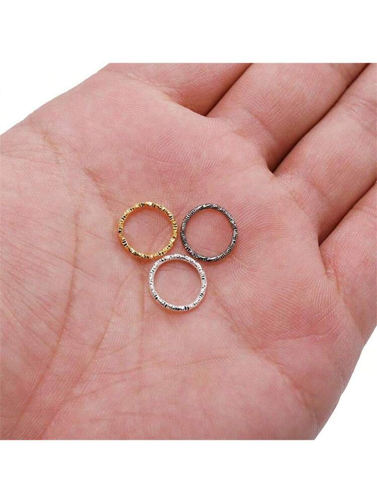 400 Anelli Di Salto Da 12 Mm In Metallo Argento – Doppi Anelli Per Gioielli E Portachiavi Fai Da Te