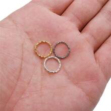 50-100pcs/Pack 8-20mm Flower Pattern Jump Rings Diy Jewelry Making Material - Open Ring - View 4