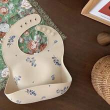Em bé Phong cách ins In Không thấm nước Silicone mềm Cho Bé Ăn chất liệu Dễ thương Mẫu Trẻ em Cô gái Con trai Có thể điều chỉnh Trẻ em Bib - phong lan - Xem 3