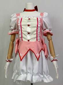 動漫cosplay鹿目圓 Cosplay裝扮,少女鹿目圓連身裙和髮型,適用於comic Con - Costume Only - 查看 1