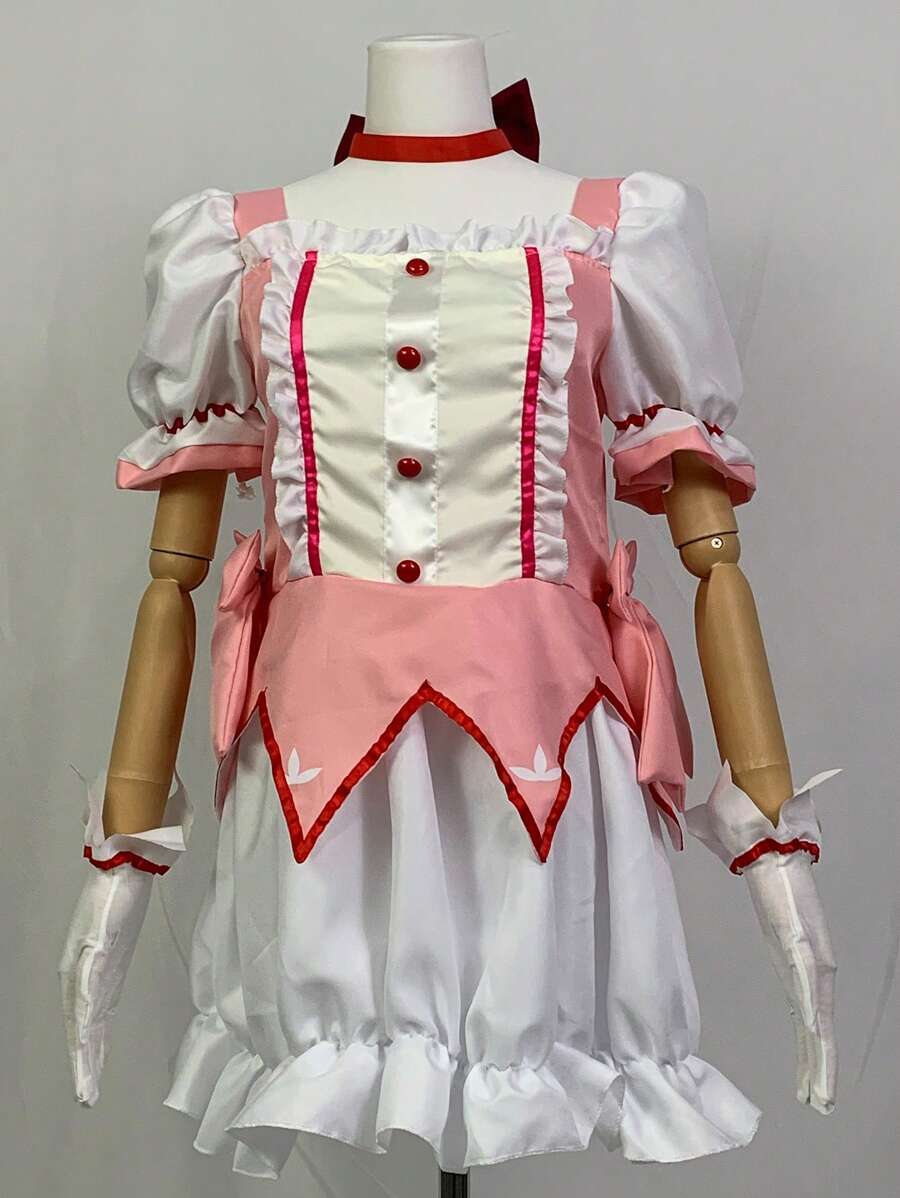 動漫cosplay鹿目圓 Cosplay裝扮,少女鹿目圓連身裙和髮型,適用於comic Con - Costume Only - 查看 1