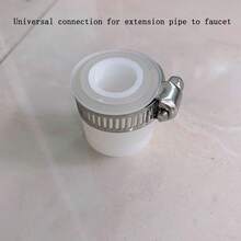 1pc Extended Universal Hose Connecting The Faucet, Anti-Splash Directional Water Pipe, Stainless Steel Universal Soft Pump, Another Distribution Of 1 Faucet Universal Interface, Household Water Accessories - Orange - View 8