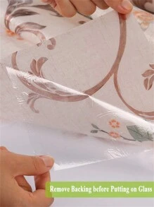 1卷多種尺寸和風格的霧面靜電貼紙,無粘性貼紙,可隱私、遮陽、防爆玻璃貼膜,適用於辦公室、倉庫、客廳、臥室、廚房、浴室和推拉門,還適用於聖誕節和其他節日裝飾 - 橘色 - 查看 3