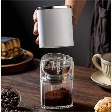 Máquina De Café Con Grosor Ajustable, Molinillo De Café Eléctrico Italiano Portátil Totalmente Automático Para Uso Doméstico, Mini Molinillo De Café Pequeño - Blanco - Ver 7