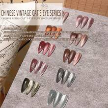 XEIJAYI 1入裝10ml風貓眼凝膠指甲油,閃爍的鑽石凝膠指甲油,磁性凝膠指甲油,閃亮的亮光浸泡式uv Led指甲油-不包括磁鐵棒 - 黑色 - 查看 4