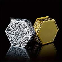 1pc European-Style Electroplated Gold/Silver Plastic Hollow Floral Pattern Wedding/Party Favor Box, Gift Box - Gift Box (1 Piece) - View 8