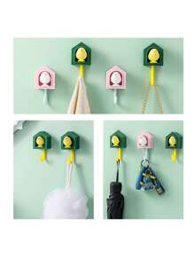 1 件創意鳥形掛鉤,強力黏性壁掛鉤,適用於廚房、浴室、臥室、門等