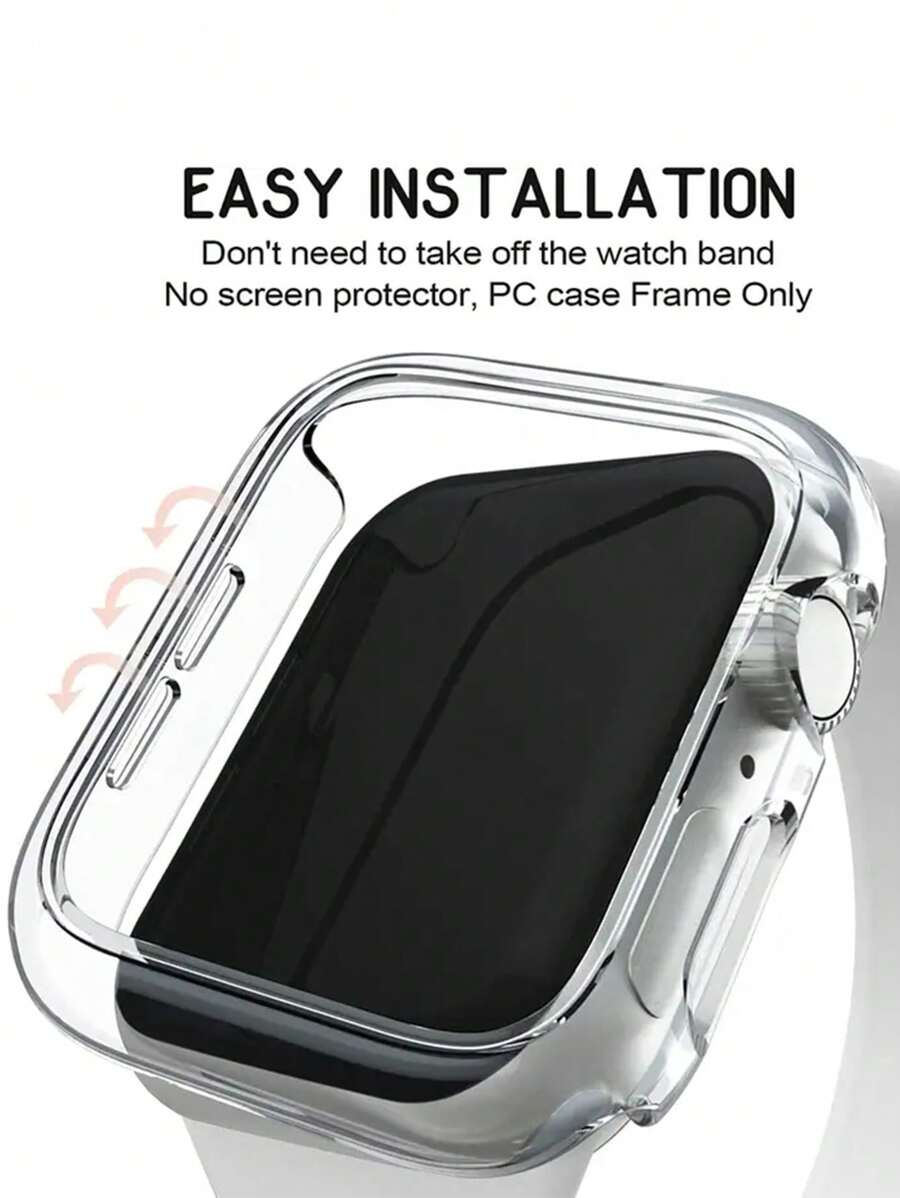 Apple Watch Series 10 Transparent PC Protective Case, AntiFall Hollow