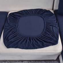 Funda De Sofá Elástica De Color Sólido, Diseño Moderno Y Simple, Adecuada Para Decoración Del Hogar Y Sala De Estar, 1 Ud. - Azul Marino - Ver 3