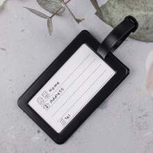 1pc National Flag Luggage Tag Name Tag With Creative Pvc 3d Relief Airline Boarding Pass Design, Portable Travel Accessory For Men And Women's Luggage, Carry-On Bag, Id Address Identifier - Multicolor - View 2