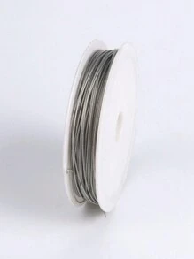 1pc Stainless Steel 304 Silver Beading Wire With 0.35mm Thickness, Great For Diy Jewelry Making Supplies Wholesale