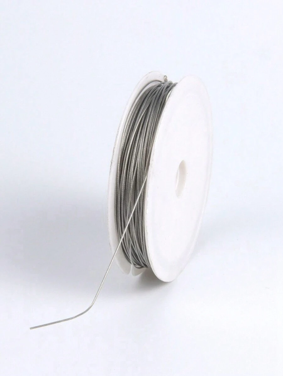 1pc Stainless Steel 304 Silver Beading Wire With 0.35mm Thickness, Great For Diy Jewelry Making Supplies Wholesale