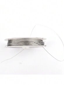 1pc Stainless Steel 304 Silver Beading Wire With 0.35mm Thickness, Great For Diy Jewelry Making Supplies Wholesale