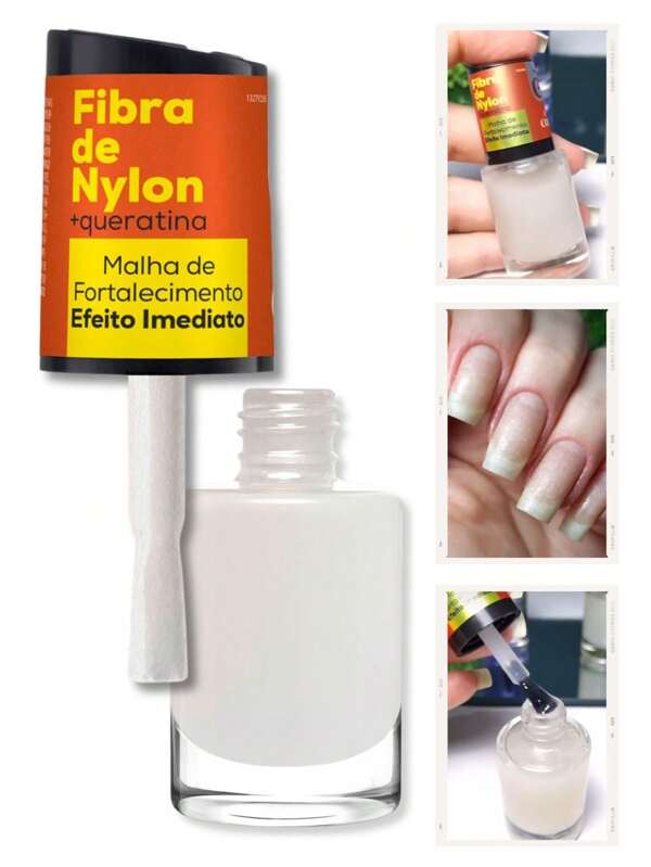 Fibra de Nylon Com Queratina Cuidados Especiais Para Unhas Fracas e Quebradiças Cora 10ml Festa Junina