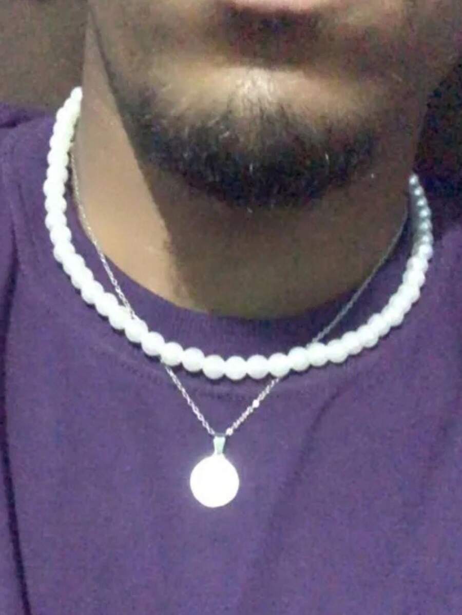 Men'S Beaded Necklaces - 明亮 - 查看 1