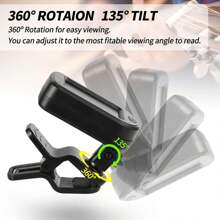 吉他夾式副差不多尤克里里吉他小提琴副,適用於木結他、電結他、貝斯和小提琴 - 黑色 - 查看 7