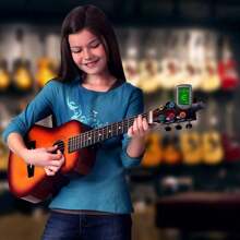 吉他夾式副差不多尤克里里吉他小提琴副,適用於木結他、電結他、貝斯和小提琴 - 黑色 - 查看 6