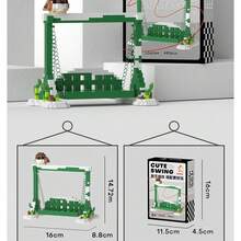 熊貓搖擺創意桌面玩具家居裝飾,兼容微粒積木 - 鞦韆 - 查看 9