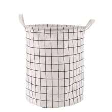 CESTO ORGANIZADOR MULTIUSO DOBRAVEL PROVA D'ÁGUA P/ ROUPA SUJA BRINQUEDOS - Branco - Visão 1