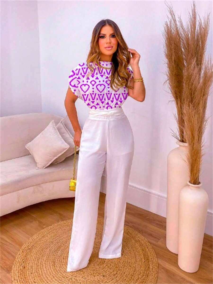 Women T-Shirts - 紫色 - 查看 1