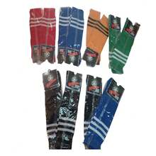 Paquete 12 pares de Calcetas Altas Futbol Soccer Franjas Deportivas Sport para Adulto - Azul - Ver 1