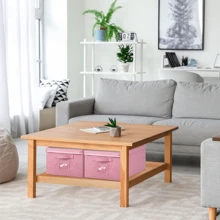 22.8qt Closet Storage Boxes With Lids Pink Canvas Folding Keepsake Storage Bins Stackable Flat Lidded Carboard Storage Contaner For Clothes Shoes, 2 Pack - White - View 6