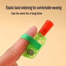 5入組塑料led投影手指燈,卡通投影燈,多重圖案閃爍卡通戒指 - 彩色 - 查看 5