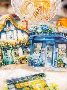 10入組浪漫花店貼紙包,藝術風格且防水的diy相簿和日記貼紙 - 斑斕夢境 - 查看 4