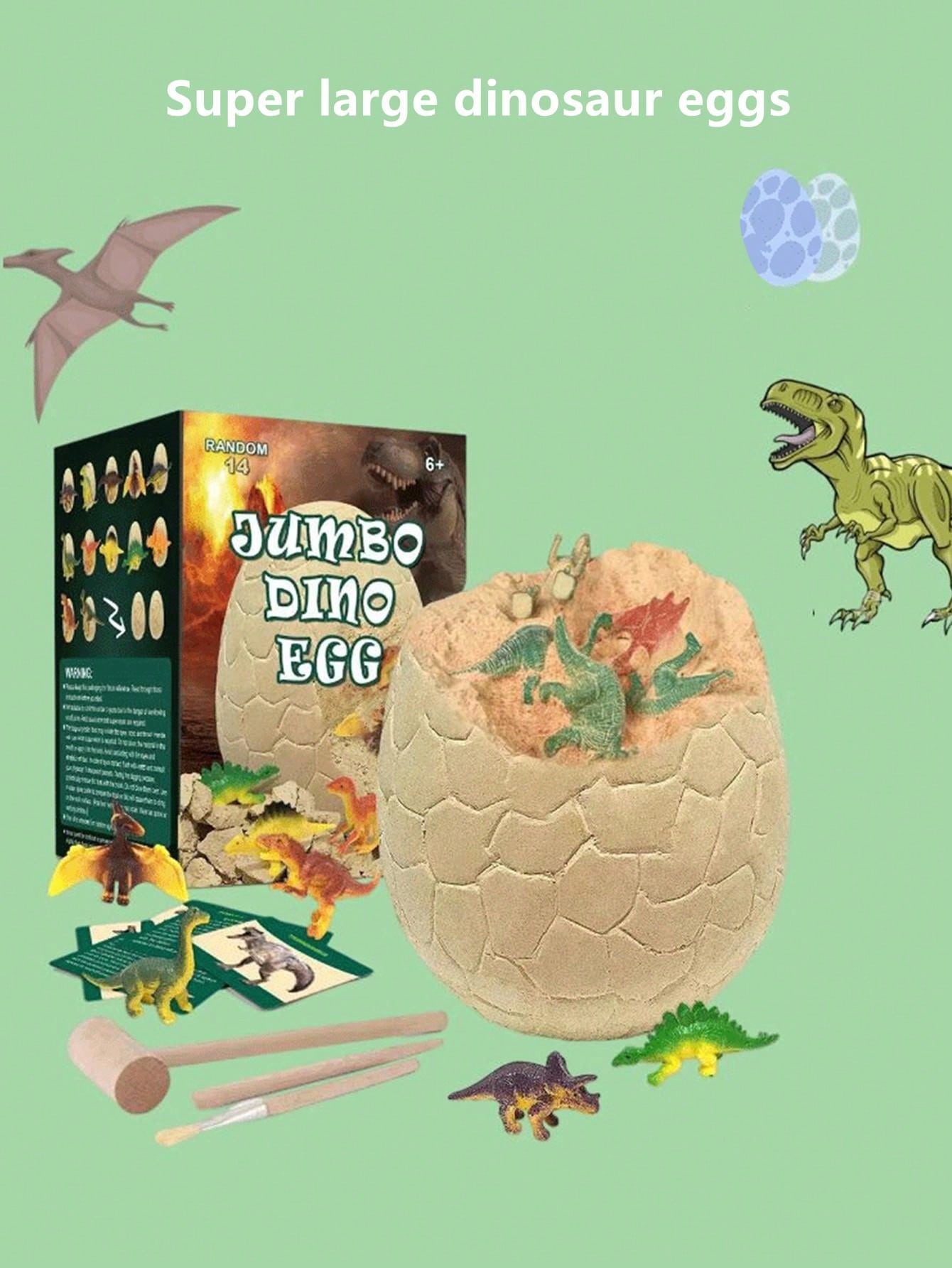 Kids Dinosaur Egg Set Archeology Science Toy, Simulated King Kong Dragon, Triceratops