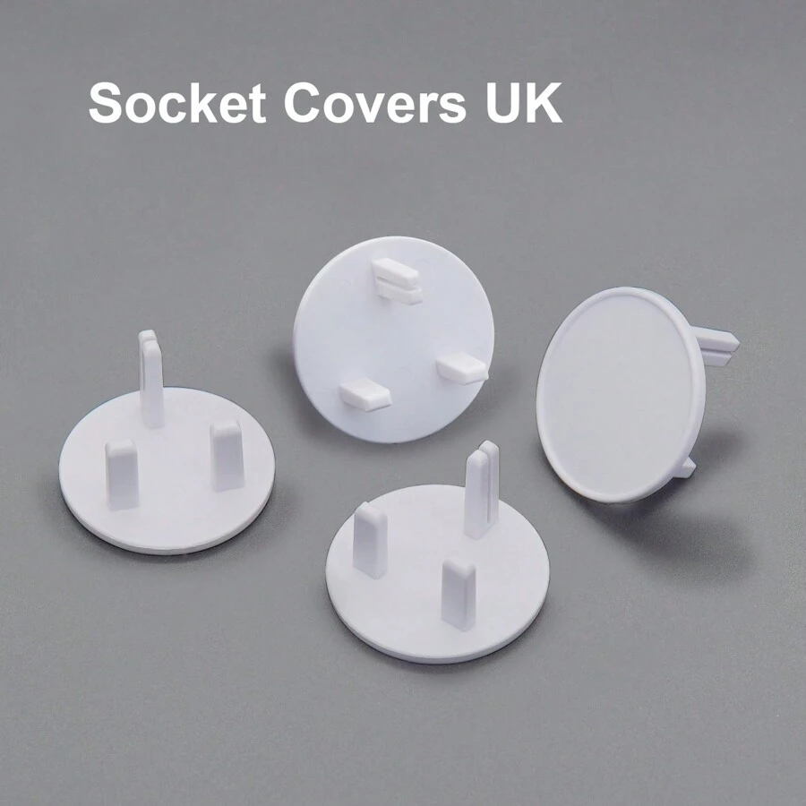 20pcs Uk Plug Socket Safety Covers, Child & Baby Proof Electrical