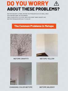 1入組多功能牆面修復塗料,配備小滾筆刷,適用於修復污漬、模具、塗鴉及進行牆面裝修。 - 彩色 - 查看 3