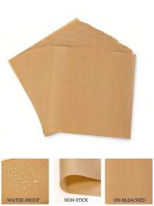 100 pezzi di carta pergamena in  con rivestimento antiaderente per cottura a vapore, cucina e pasticceria; carta oleo-resistente per il wrapping del panino, fodere per airfryer da cucina
