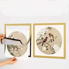 5pcs/Pack Magnetic Photo Frame For A3/A4/A6/30x30, Wall/Fridge Decoration Without Drilling, Display For Ads/Artwork, Horizontal/Vertical Orientation, 3 Colors Available - Multicolor - View 9