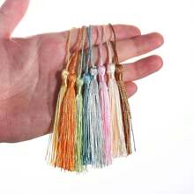 100pcs Bookmarks Tassels For Crafts, Keychains, Graduation Cap, Jewelry Making, Multicolor