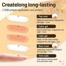 XEIJAYI 1瓶多用途凝胶指甲油，102种颜色可选，适用于美甲沙龙装饰 - 棕色 - 查看 6