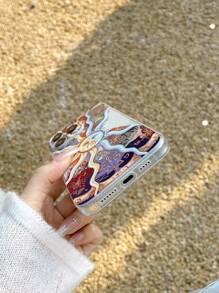 卡通太阳图案透明手机壳，兼容 11、 13 和 Galaxy A52 - 彩色 - 查看 4