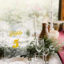 20 件 4x6 英寸透明亚克力板、有机玻璃婚礼座位卡框架、透明绘图板最佳礼物 - 透明-20個 - 查看 9